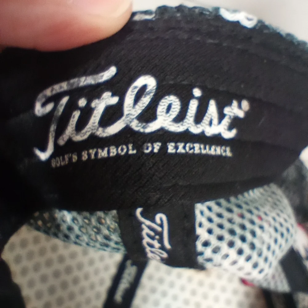 Titleist Pro V1 Footjoy Logo Mesh Black Snapback Hat Cap Men's One Size Fits Mos - Picture 10 of 10